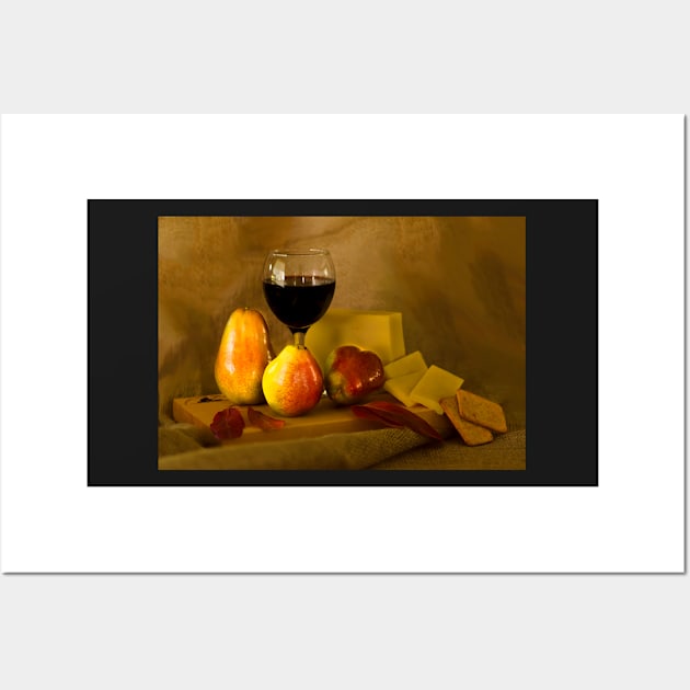 Fruit, Cheese and Wine Wall Art by Bevlyn